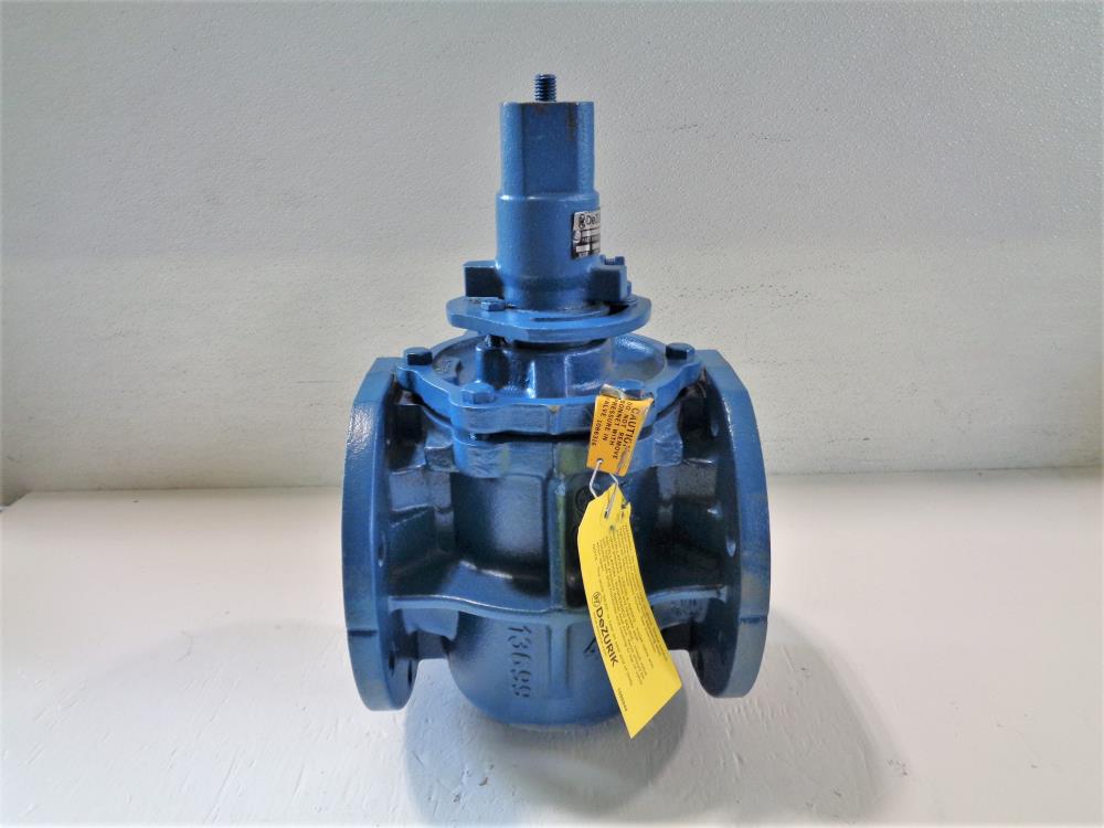 Dezurik 4" Cast Iron Plug Valve, 2-Way, PEC Style, #9070631R013